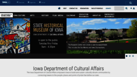 What Iowaculture.gov website looked like in 2022 (2 years ago)