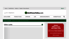 What Insideottawavalley.com website looked like in 2022 (2 years ago)