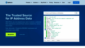What Ipinfo.io website looked like in 2022 (4 years ago)
