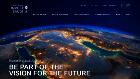 What Investsaudi.sa website looked like in 2022 (3 years ago)