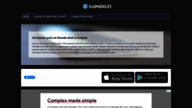 What Illamadas.es website looked like in 2022 (2 years ago)