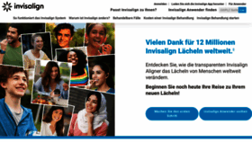 What Invisalign.de website looked like in 2022 (2 years ago)