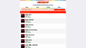 What Igeokpop.co website looked like in 2022 (2 years ago)