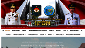 What Ipdn.ac.id website looked like in 2022 (2 years ago)