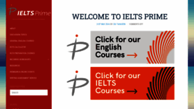 What Ieltsprime.com website looked like in 2022 (2 years ago)
