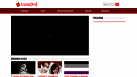 What Irresistivel.com.br website looked like in 2022 (2 years ago)