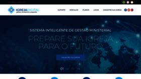 What Igreja.digital website looked like in 2022 (2 years ago)