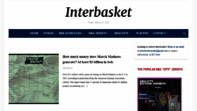 What Interbasket.net website looked like in 2022 (2 years ago)