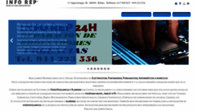 What Inforep.es website looked like in 2022 (2 years ago)
