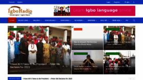 What Igboradio.com website looked like in 2022 (2 years ago)