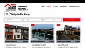 What Immovanhoorick.be website looked like in 2022 (2 years ago)