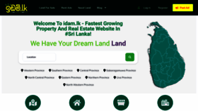 What Idam.lk website looked like in 2022 (3 years ago)