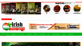 What Irishmalayali.ie website looked like in 2022 (2 years ago)