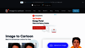 What Imagetocartoon.com website looked like in 2022 (2 years ago)