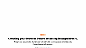 What Instagrabber.ru website looked like in 2022 (2 years ago)