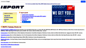 What Ieport.com website looked like in 2022 (1 year ago)