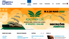 What Iseclisboa.pt website looked like in 2022 (2 years ago)