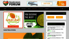 What Ilovekratom.com website looked like in 2022 (1 year ago)