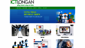 What Ictlongan.vn website looked like in 2022 (2 years ago)