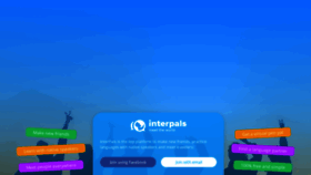 What Interpals.net website looked like in 2022 (1 year ago)