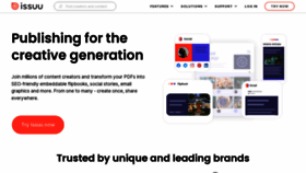 What Issuu.com website looked like in 2022 (1 year ago)