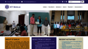 What Iitbhilai.ac.in website looked like in 2022 (1 year ago)
