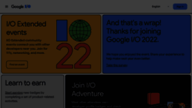 What Io.google website looked like in 2022 (3 years ago)