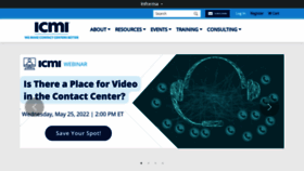 What Icmi.com website looked like in 2022 (3 years ago)