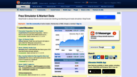 What I3investor.com website looked like in 2022 (1 year ago)