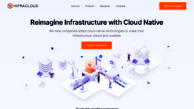 What Infracloud.io website looked like in 2022 (1 year ago)