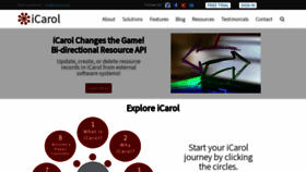 What Icarol.com website looked like in 2022 (1 year ago)