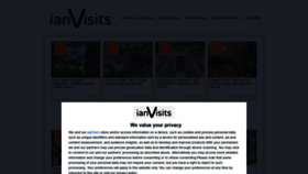 What Ianvisits.co.uk website looked like in 2022 (1 year ago)