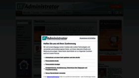 What It-administrator.de website looked like in 2022 (1 year ago)