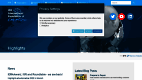 What Ifr.org website looked like in 2022 (3 years ago)