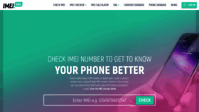 What Imei.info website looked like in 2022 (1 year ago)
