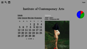 What Ica.art website looked like in 2022 (1 year ago)