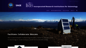 What Iris.edu website looked like in 2022 (1 year ago)