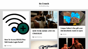 What Itscrunch.com website looked like in 2022 (3 years ago)