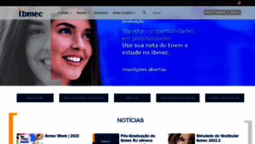 What Ibmec.br website looked like in 2022 (1 year ago)