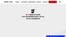 What Ieltsninja.com website looked like in 2022 (1 year ago)