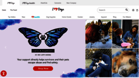 What Iheartdogs.com website looked like in 2022 (1 year ago)