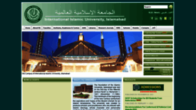 What Iiu.edu.pk website looked like in 2022 (1 year ago)