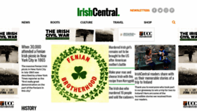 What Irishcentral.com website looked like in 2022 (1 year ago)