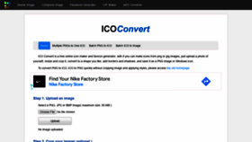 What Icoconvert.com website looked like in 2022 (1 year ago)