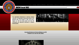 What Ibew502.org website looked like in 2022 (1 year ago)