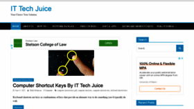 What Ittechjuice.com website looked like in 2022 (1 year ago)