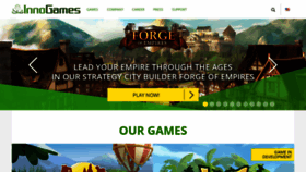 What Innogames.de website looked like in 2022 (1 year ago)