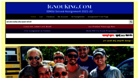 What Ignouking.com website looked like in 2022 (1 year ago)