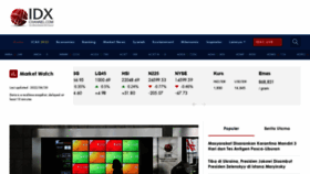What Idxchannel.com website looked like in 2022 (1 year ago)