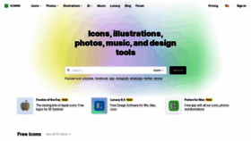 What Icons8.com website looked like in 2022 (1 year ago)
